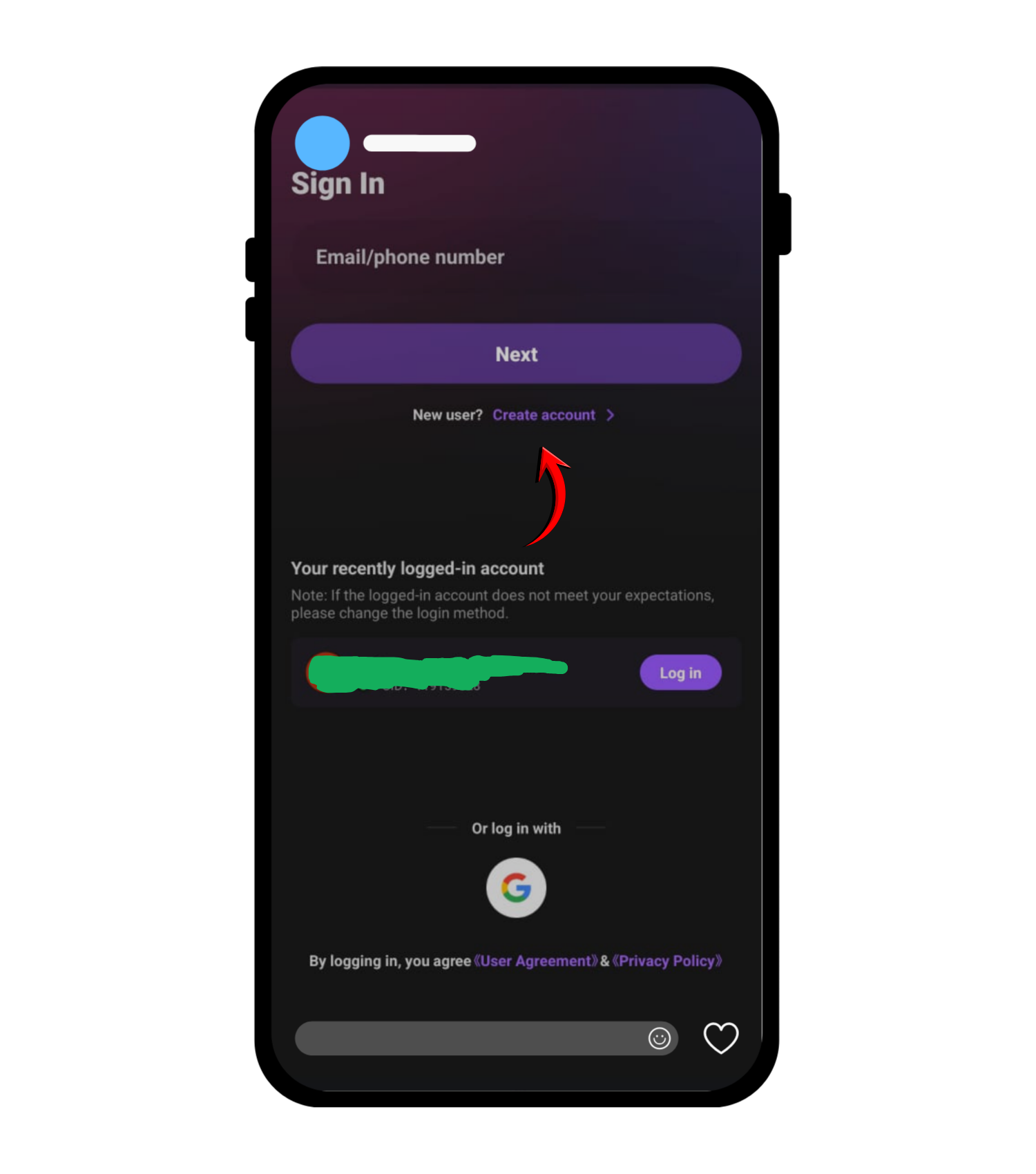 Create a Loklok account Screenshot