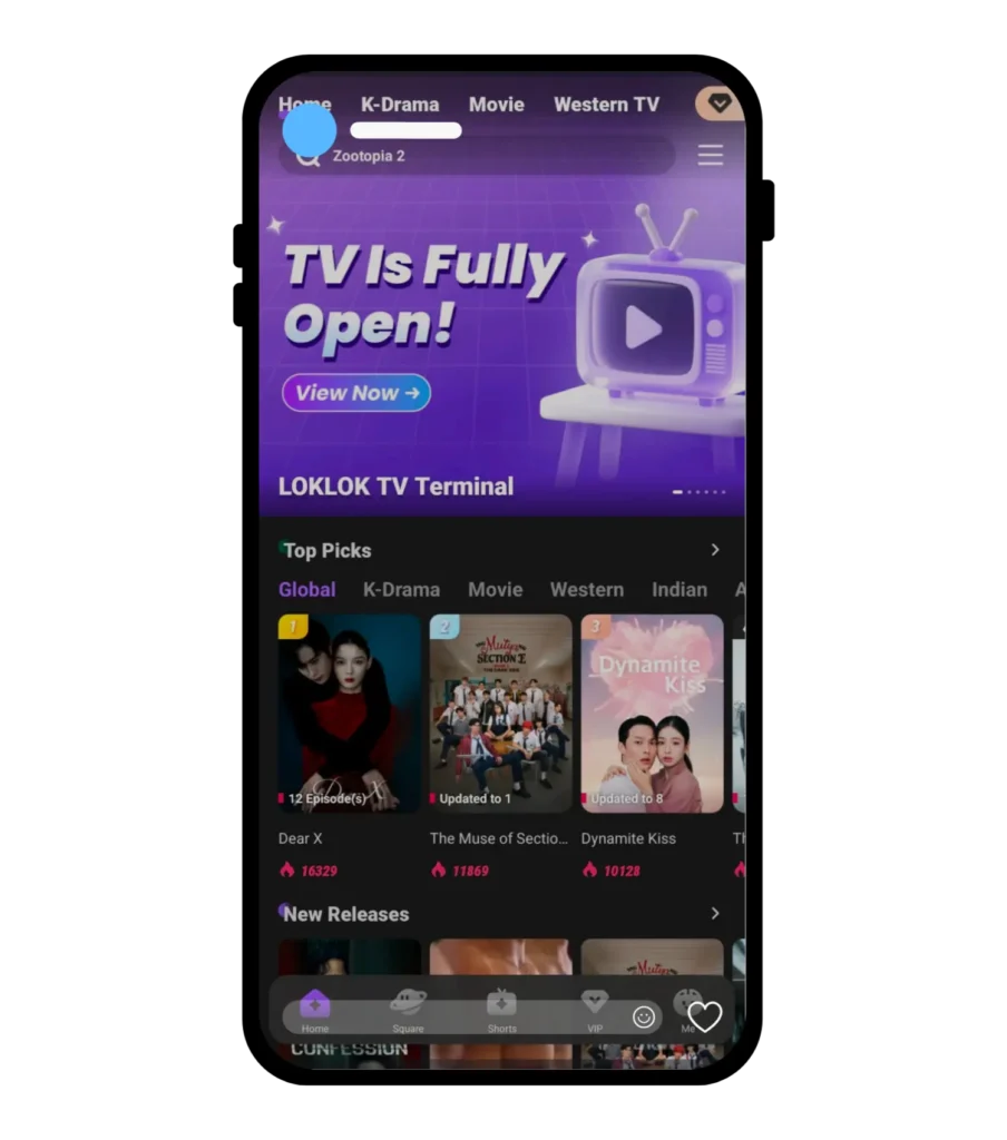 Open Loklok App or Website screenshot
