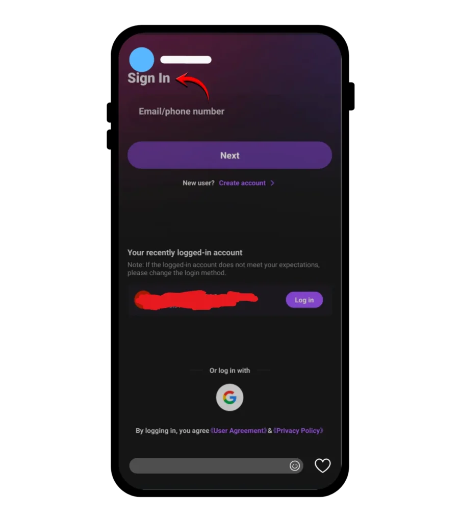  Tap Sign In screenshot